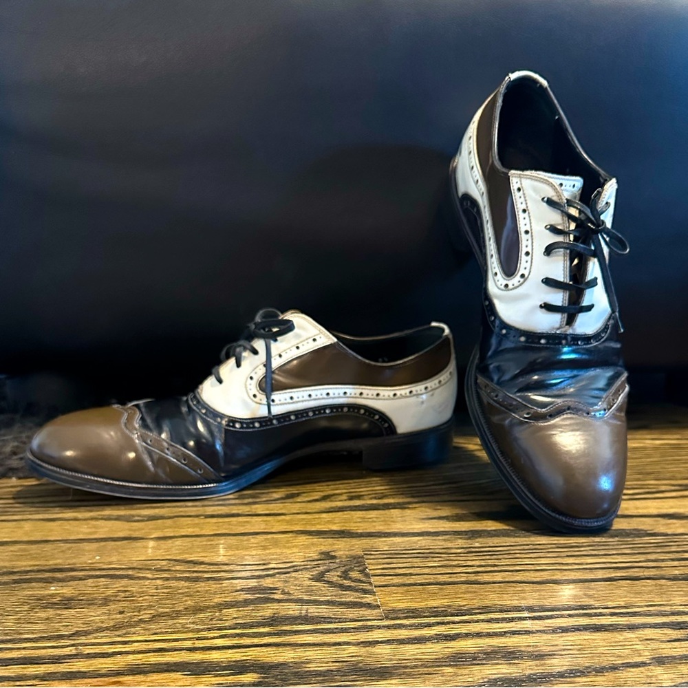 Dolce & Gabbana Men’s Oxford Wingtip Dress Shoes 8.5